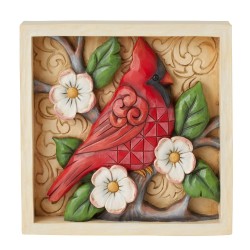 Enesco Gifts Jim Shore Heartwood Creek Cardinal Decorative Plaque Free Shipping Iveys Gifts And Decor