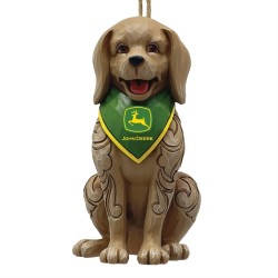 Enesco Gifts Jim Shore Heartwood Creek Dog Wearing  John Deere Tractor Bandana Ornament Free Shipping Iveys Gifts And Decor