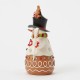 Enesco Gifts Jim Shore Heartwood Creek Gingerbread Hugs And Peppermint Kisses Gingerbread Snowman Figurine Free Shipping 