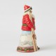 Enesco Gifts Jim Shore Heartwood Creek Christmas At The Lodge Gone Skiing Santa Figurine Free Shipping Iveys Gifts And Decor