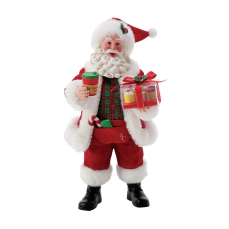 Dept 56 Possible Dreams Bon Appetit Coffee Break Santa Figurine Free Shipping Iveys Gifts And Decor