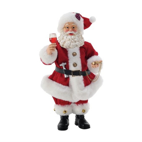 Dept 56 Possible Dreams Bon Appetit Wine Time Santa Figurine Free Shipping Iveys Gifts And Decor