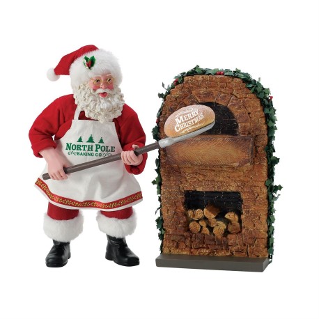 Dept 56 Possible Dreams Bon Appetit North Pole Bakery Santa Figurine Free Shipping Iveys Gifts And Decor