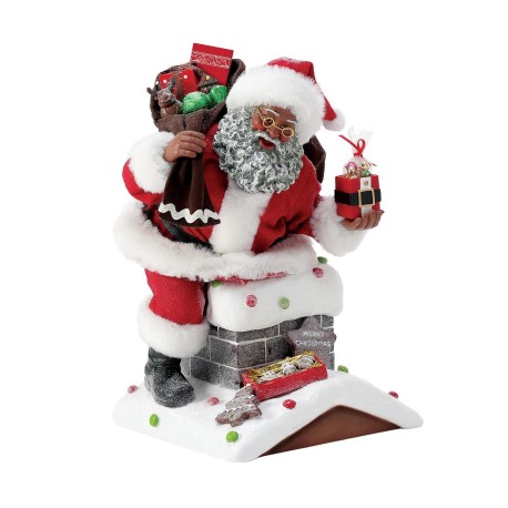 Dept 56 Possible Dreams Bon Appetit African American Home Sweet Home Santa Figurine Free Shipping Iveys Gifts And Decor