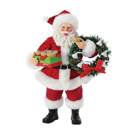 Enesco Gifts Jim Shore Heartwood Creek Kisses For Santa Figurine Officially Licensed Hershey Collectible