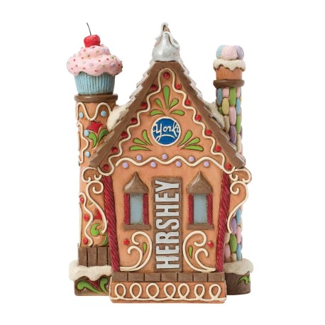Pre Order Jim Shore Heartwood Creek Hershey Gingerbread House Figiurine