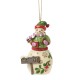 Enesco Gifts  Jim Shore Heartwood Creek Snowman With Hershey Sign Ornament Free Shipping Iveys Gifts And Decor