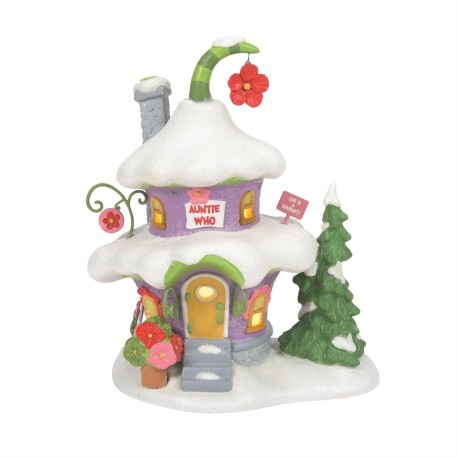 Dept 56 Grinch Village Auntie Who's House Figurine Free Shipping Iveys Gifts And Decor