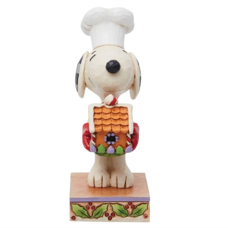 Enesco Gifts Jim Shore Peanuts Charlie Brown Snoopy With Gingerbread House Figurine Free Shipping Iveys Gifts And Decor