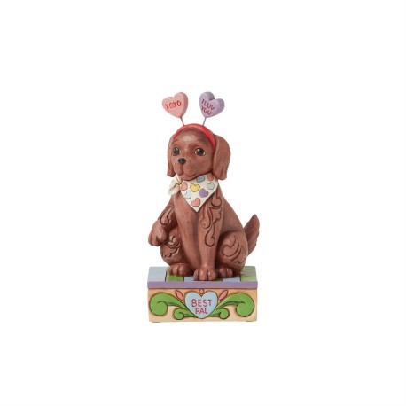 Enesco Gifts Jim Shore Heartwood Creek Puppy Love Cute Dog With Message Hearts Figurine Free Shipping Iveys Gifts And DEcor
