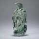 The Matt Buckley Edge Sculpture Mini Spartan Bust is a compact yet striking representation of ancient warrior artistry