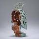 The Matt Buckley Edge Sculpture Mini Spartan Bust is a compact yet striking representation of ancient warrior artistry