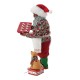 Dept 56 Possible Dreams African American Peppermint Barking Santa Figurine