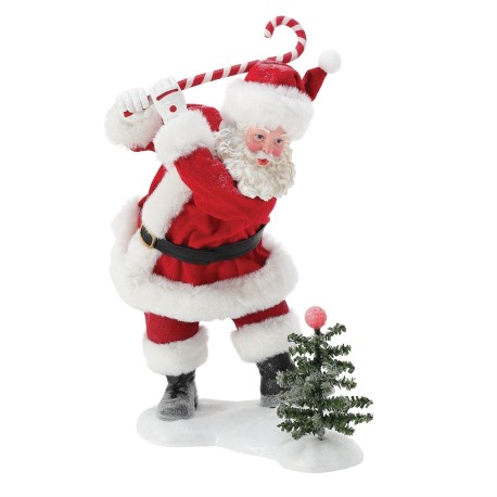 Dept 56 Possible Dreams Fore Golfing Santa With Candy Cane Figurine Free Shipping Iveys Gifts And Decor