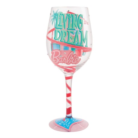 Lolita Barbie Living The Dreamlife Wine Glass