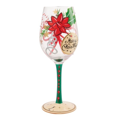 Enesco Gifts Lolita Merry Christmas My Gift to You Wine Glass Free Shipping Iveys Gifts And Decor