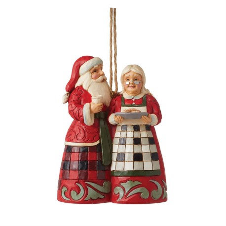 Enesco Gifts Jim Shore Heartwood Creek Highland Santa And Mrs Claus Ornament Free Shippping Iveys Gifts And Decor