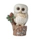 Enesco Gifts Jim Shore Heartwood Creek White Woodland Woodland Owl on Tree Stump Figurine Iveys Gifts And Decor