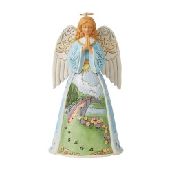 Jim Shore Heartwood Creek Just This Side of Heaven Rainbow Bridge Angel Figurine