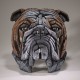 Enesco Gifts Artist Matt Buckley The Edge Sculpture Bull Dog Bust  Free Shipping Ivey's Gifts And Decor