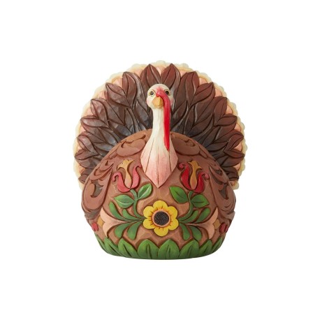 Enesco Gifts Jim Shore Heartwood Creek Small Thanksgiving Turkey Figurine Free Shipping Iveys Gifts And Decor