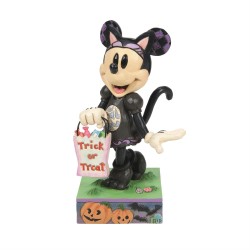 Jim Shore Disney Traditions Mickey and Friends Cat n Mouse Minnie Black Cat Costume Figurine Free Shipping Iveys Gifts And Decor