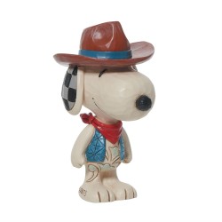 Enesco Gifts Jim Shore Peanuts Snoopy Mini Snoopy Cowboy Figurine Free Shipping Iveys Gifts And Decor