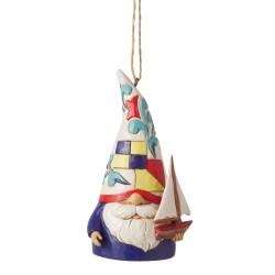 Jim Shore Heartwood Creek Gnome With Sailboat Ornament